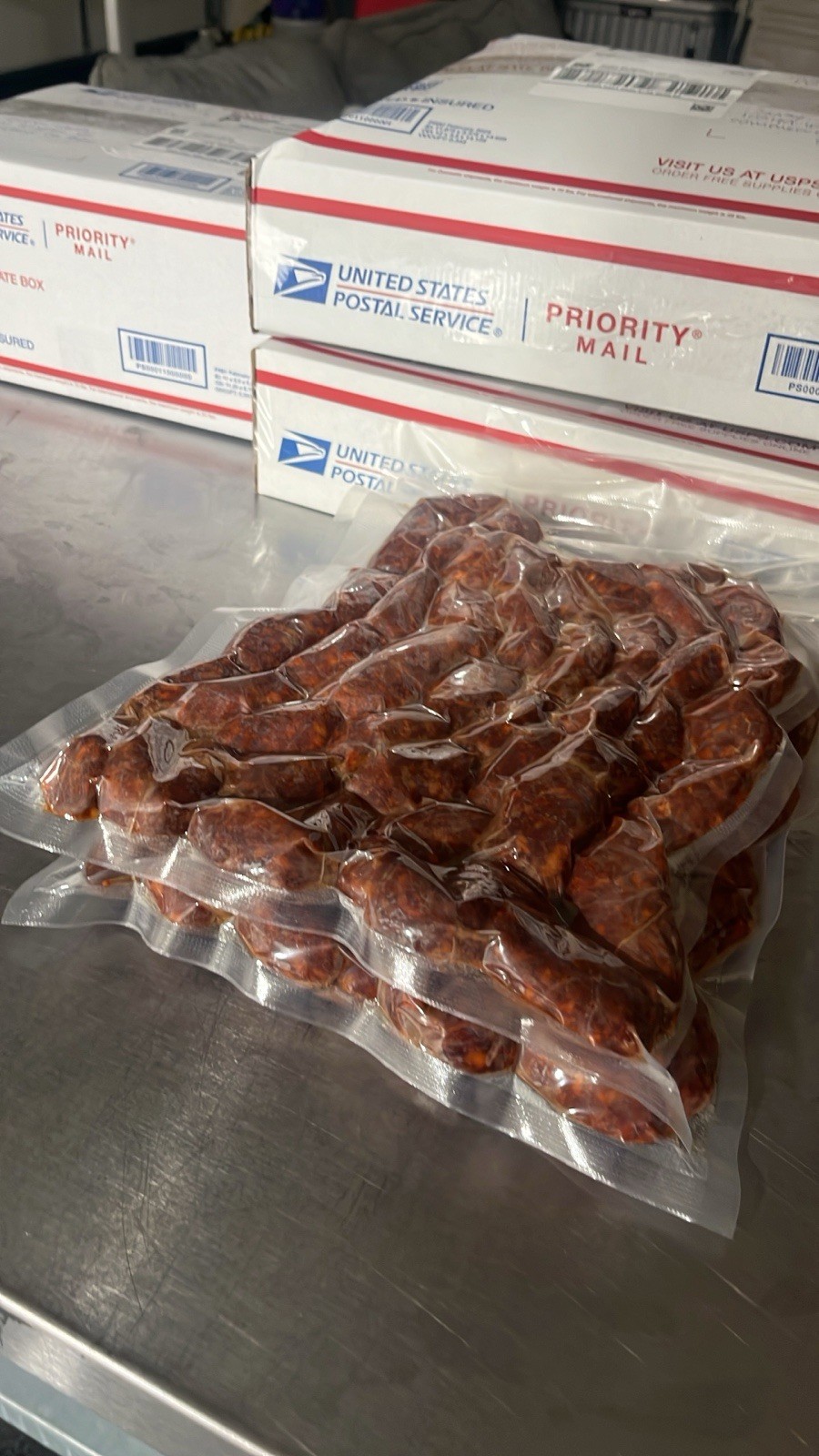 Chorizo Vacuum Packed Dried Chicken Pork Sausages Snack Pantry