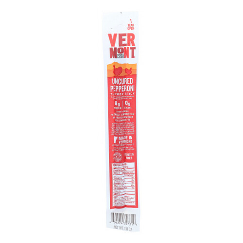 Turkey Pepperoni Real Sticks 1 Oz(Case Of 24) By Vermont Smoke