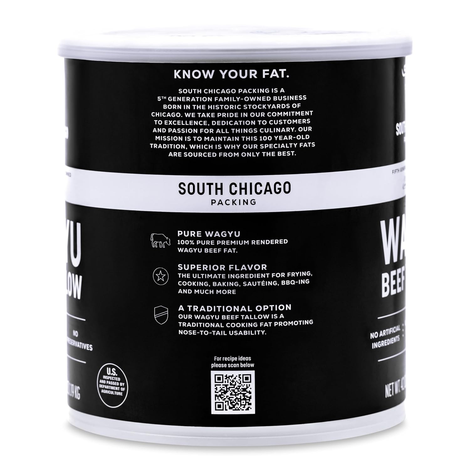South Chicago Wagyu Beef Tallow Cooking Fat 42oz 1 Pack