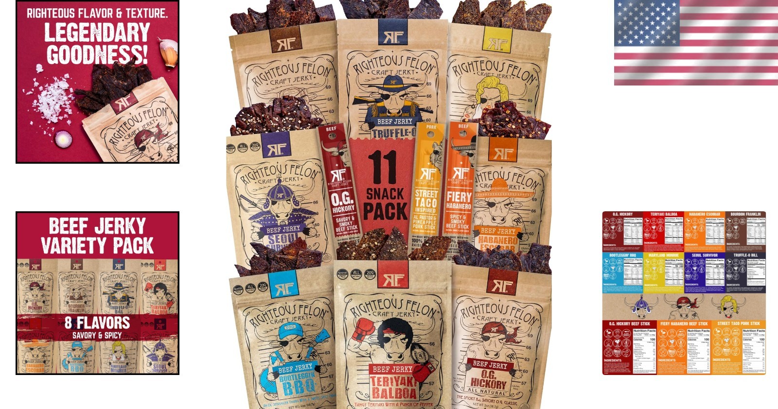 Keto-Friendly Beef Jerky Sampler – Low Sugar, High Protein