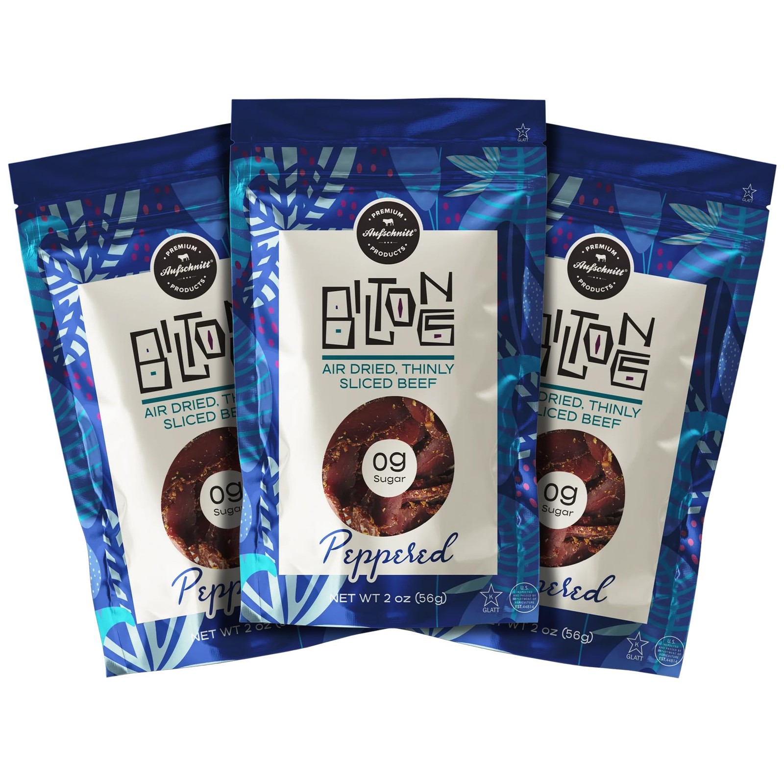 Aufschnitt Biltong Beef Jerky Slices, South African Style Beef – Air Dried, N…