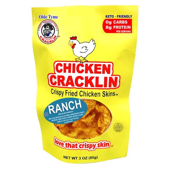 PAPPY’S CHICKEN CRACKLIN, RANCH, KETO FRIENDLY – 3 OZ. BAG