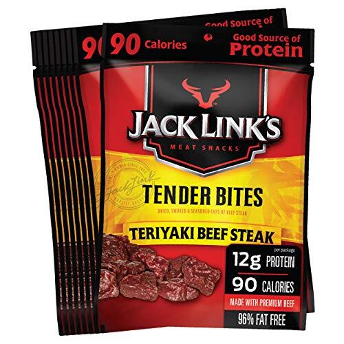 Premium Cuts Beef Steak Tender Bites, Teriyaki, 1.25 Ounce (Pack of 10)