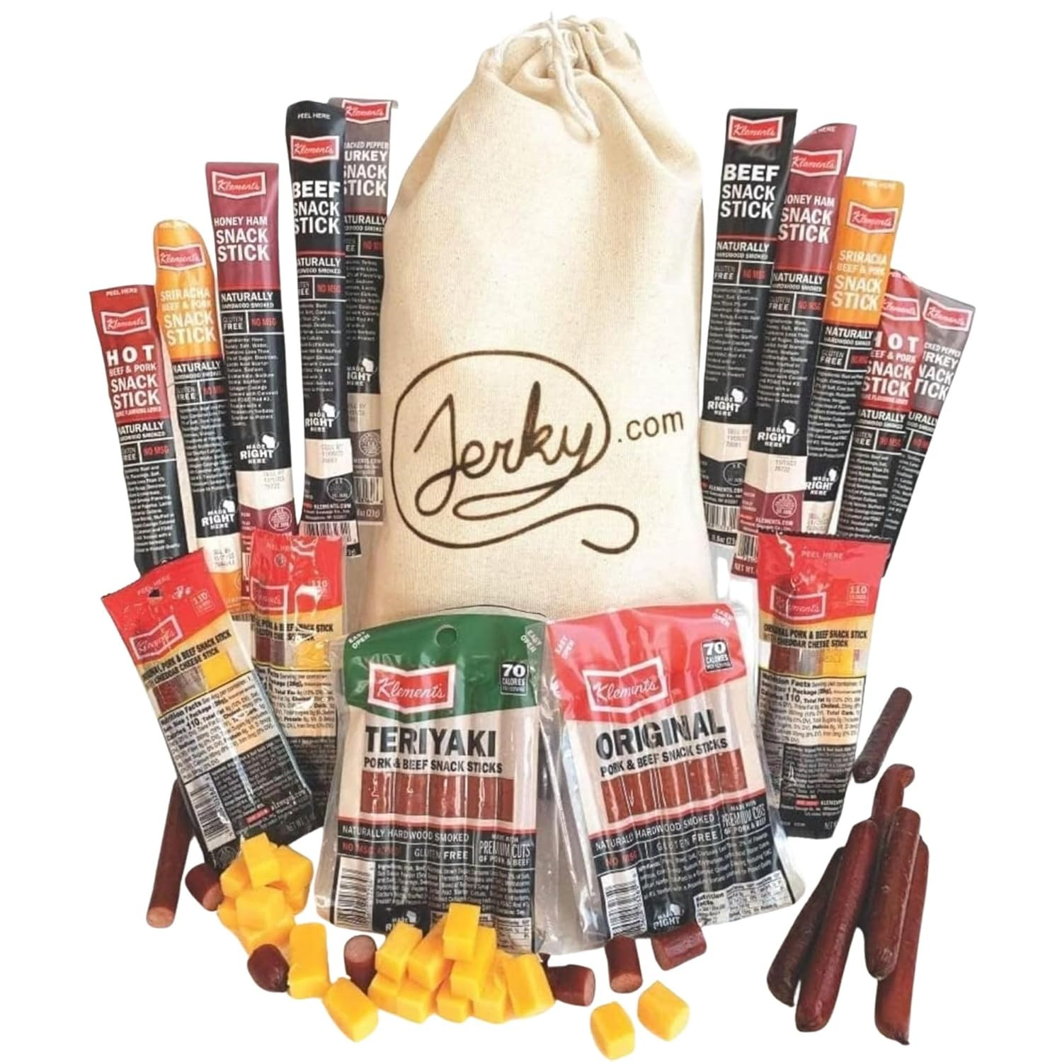 26Pc Meat Sticks Variety Pack – Fathers Day Gift for Dad – Beef Jerky Gifts for