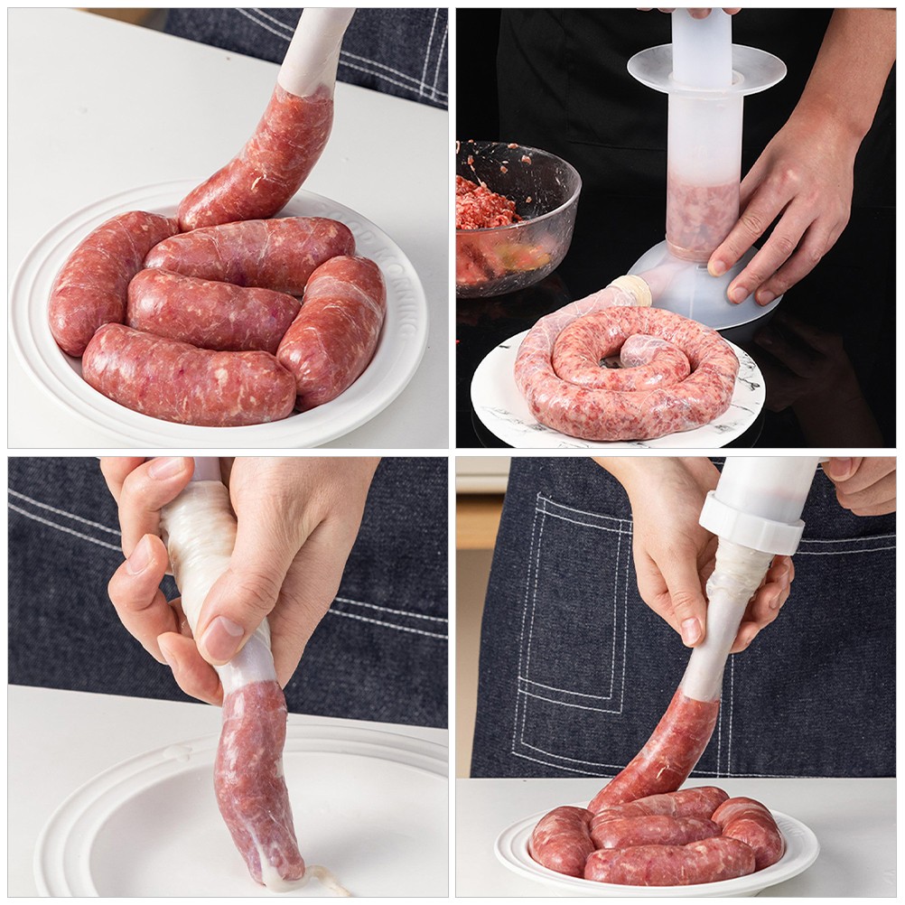 2 Pack Reusable Natural Collagen Sausage Casings for Hot Dog and Ham Making