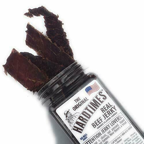 Hard Times 8oz Jar Original Real Beef Jerky Sliced Hand Trimmed Dry Tough
