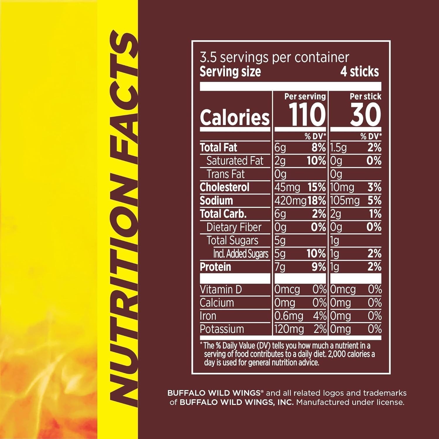 Slim Jim Chicken Stick, Buffalo Wild Wings Honey BBQ Seasoned 0.28 oz. Pack of 2