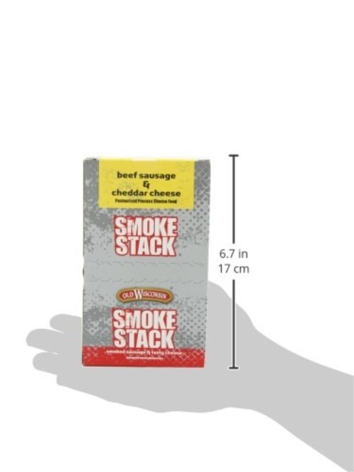 Old Wisconsin Cheese, Beef Stick and Cheddar, 1-Ounce Pack of 18