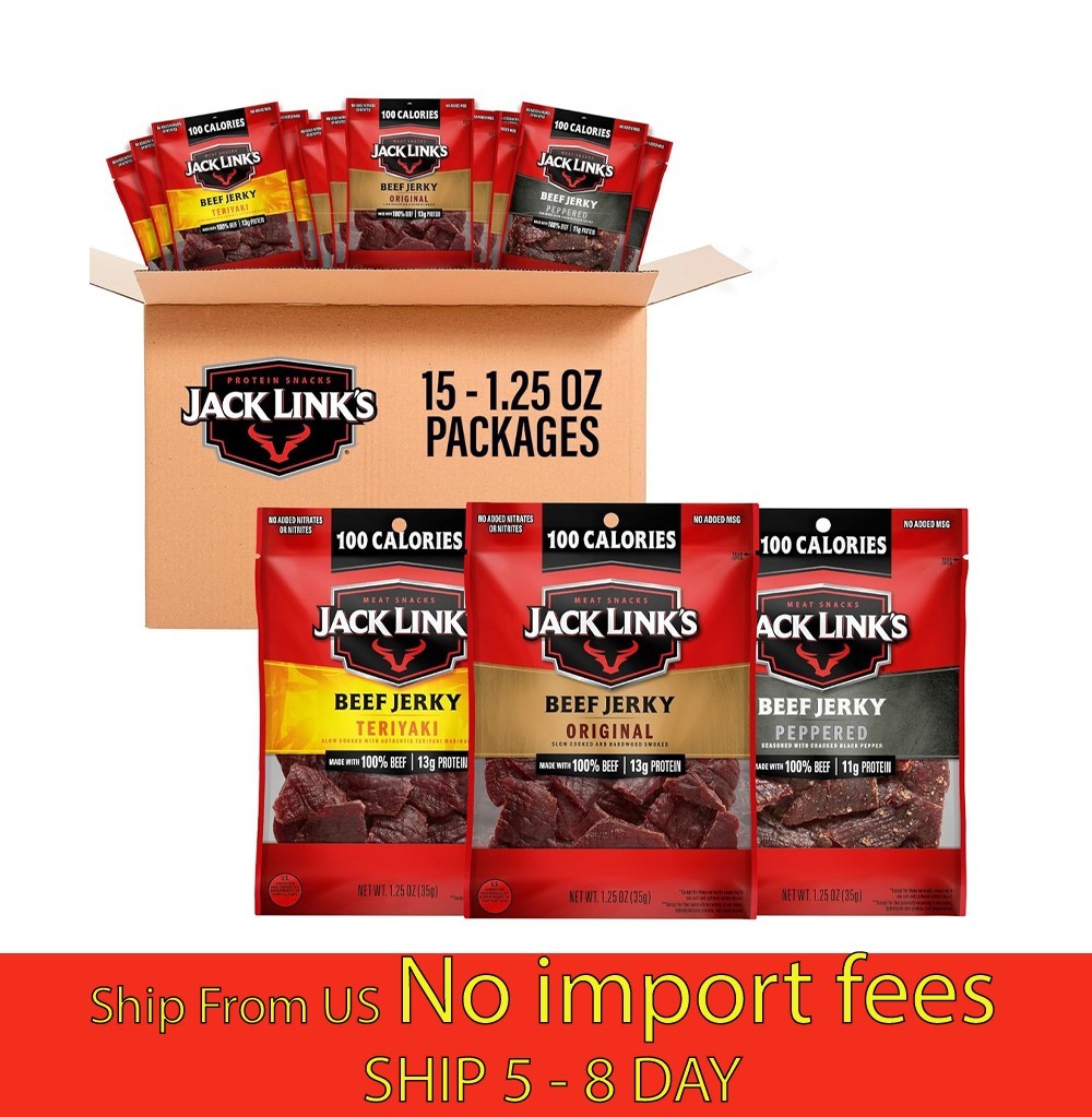 Jack Links Beef Jerky Variety Pack 15×1.25oz Protein Snacks…(a19.5)