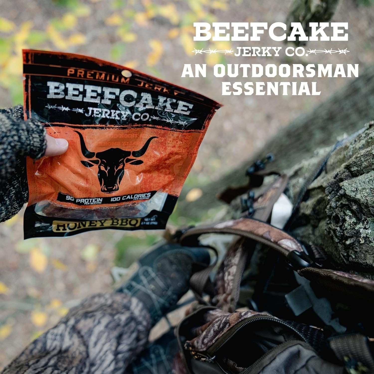 BEEFCAKE Jerky Spicy Pork Jerky Sweet Heat Beef Hot Spicy Meat Snacks, 9 Gr…