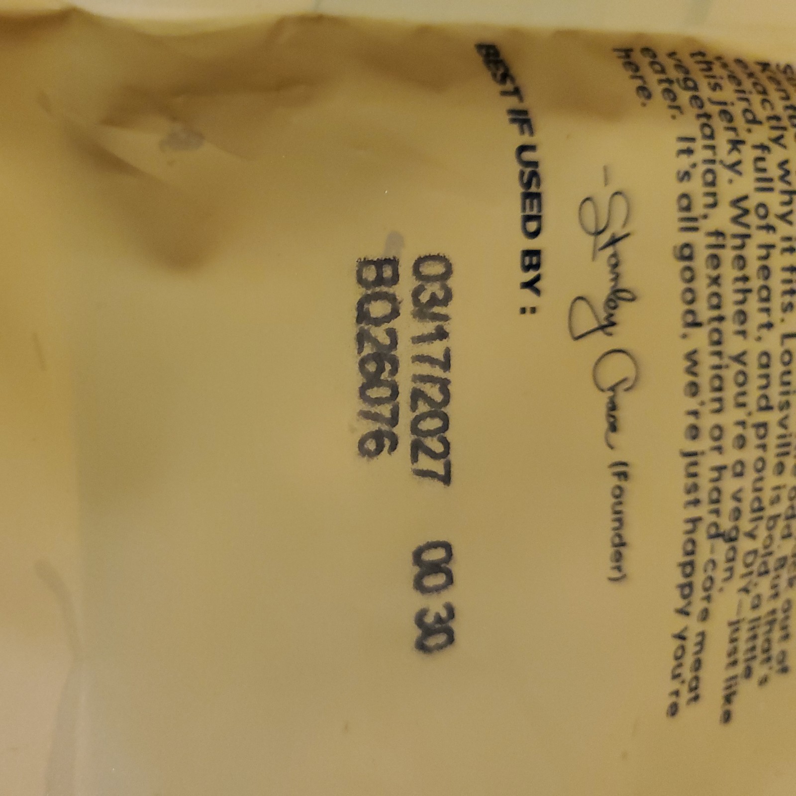 Louisville Jerky Co. Sweet & Smoky Carolina Mustard BBQ Vegan Jerky, Plant Based