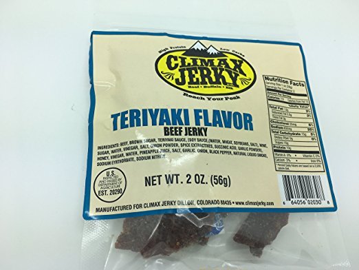 Climax BEST Premium Beef Teriyaky 2 OZ. Beef Jerky – 20 Pack