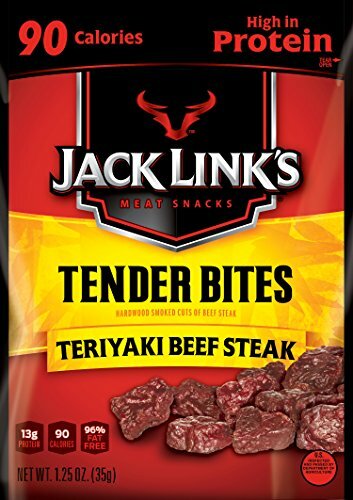 Jack Link’s Premium Cuts Beef Steak Tender Bites Teriyaki 1.25 Ounce Pack of 10