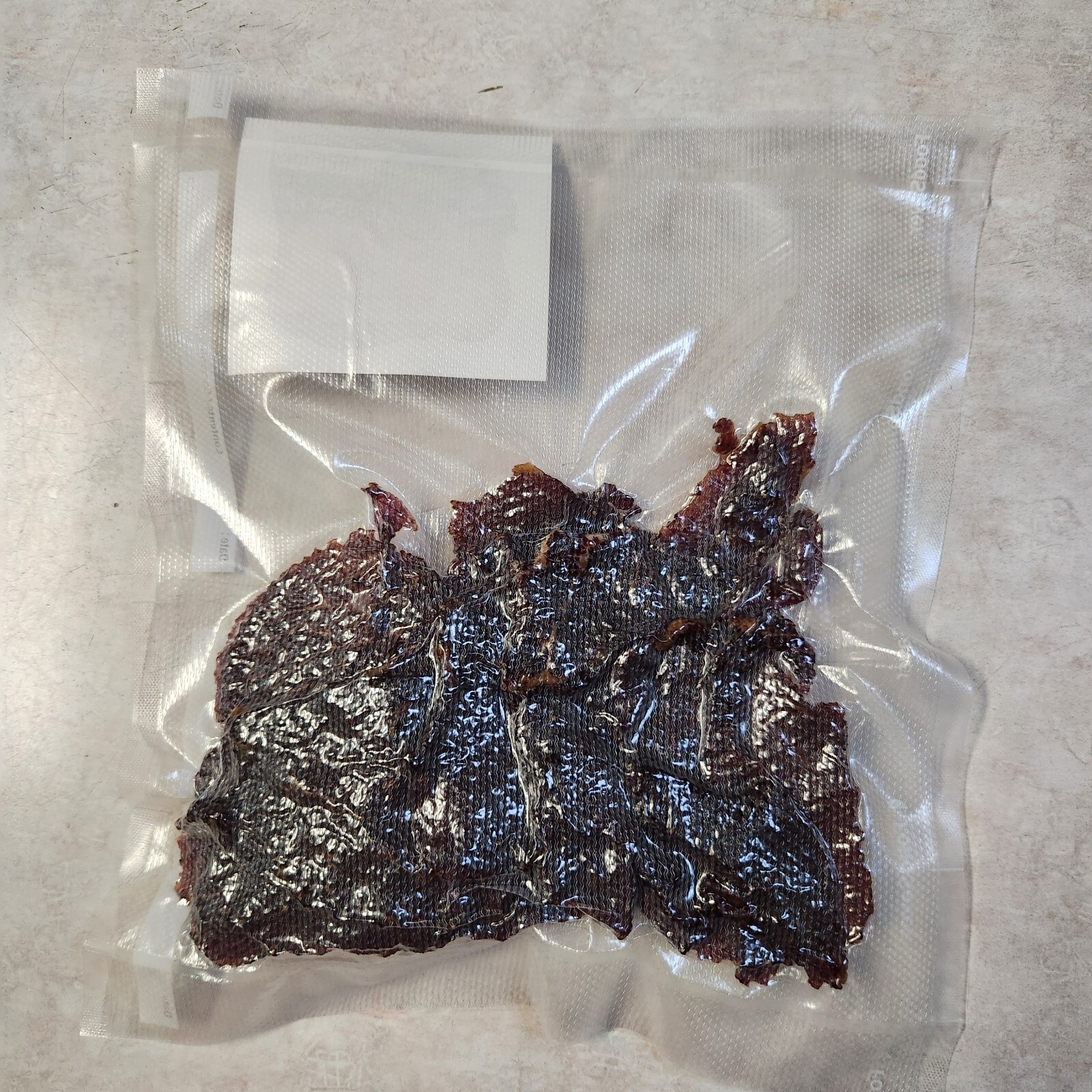 BIG RIG BEEF JERKY -ALL NATURAL- MADE TO ORDER- TERIYAKI FLAVOR- 1/2 POUND SIZE