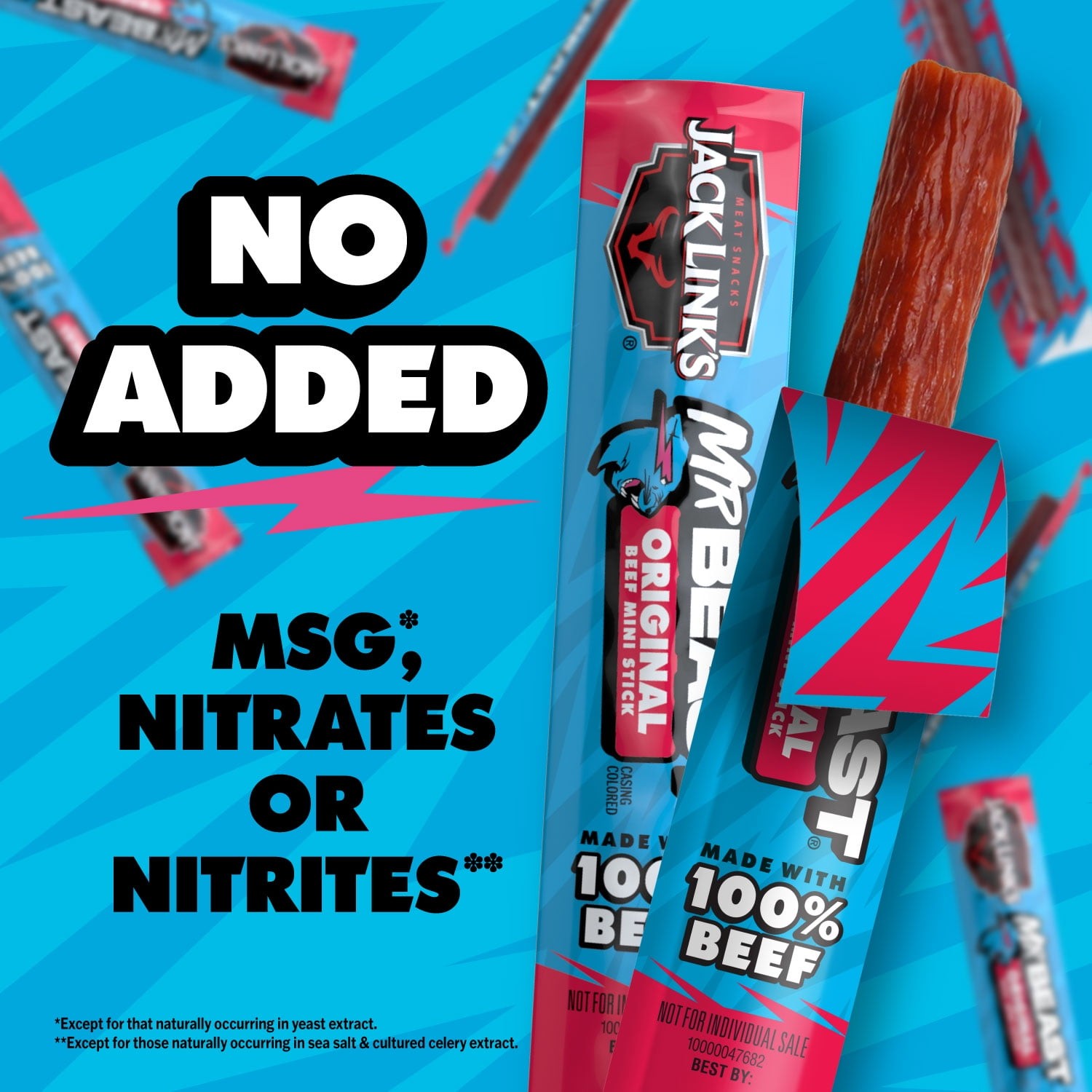Jack Link’s x MrBeast Original Mini Beef Sticks – 12ct, 6oz
