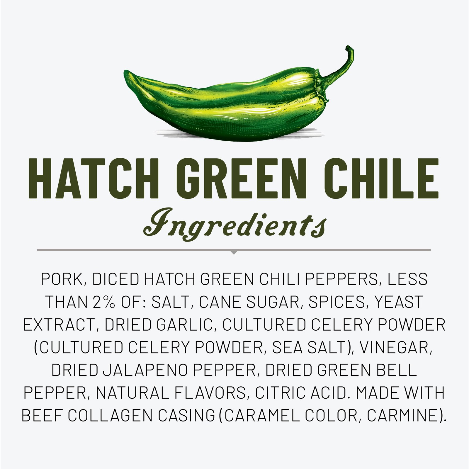 Duke’s Pork Hatch Green Chile Smoked Shorty Sausages, 7g Protein 17.504 oz