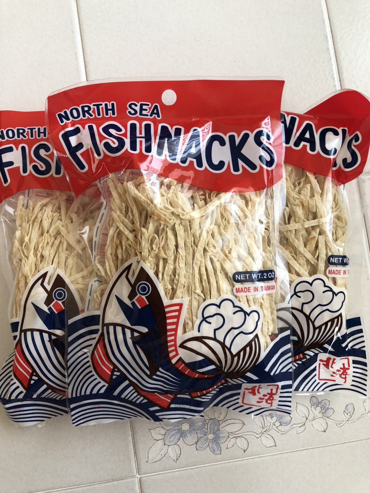 3 Bags Dried Fishnacks，即食干鱼丝（ready to eat）