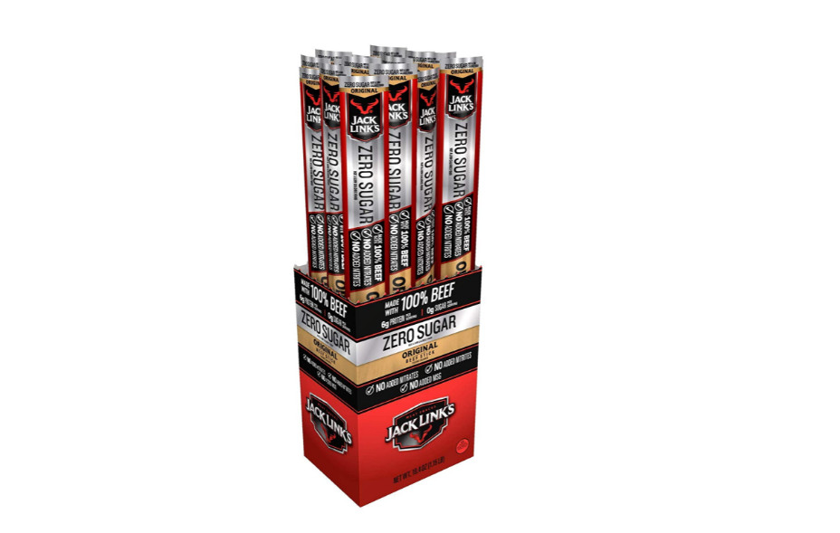 Beef Sticks Jack Link’s Original 100% Meat Premium Protein Snack Stick 20 Count