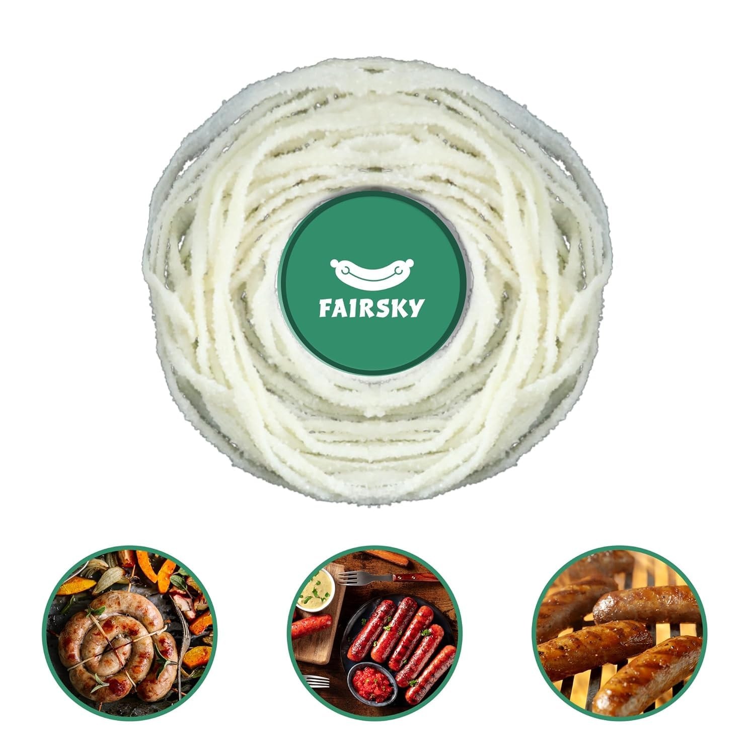 Edible Natural Sheep Sausage Casings, Grade A Pre-Tubed Sausage Casings for H…