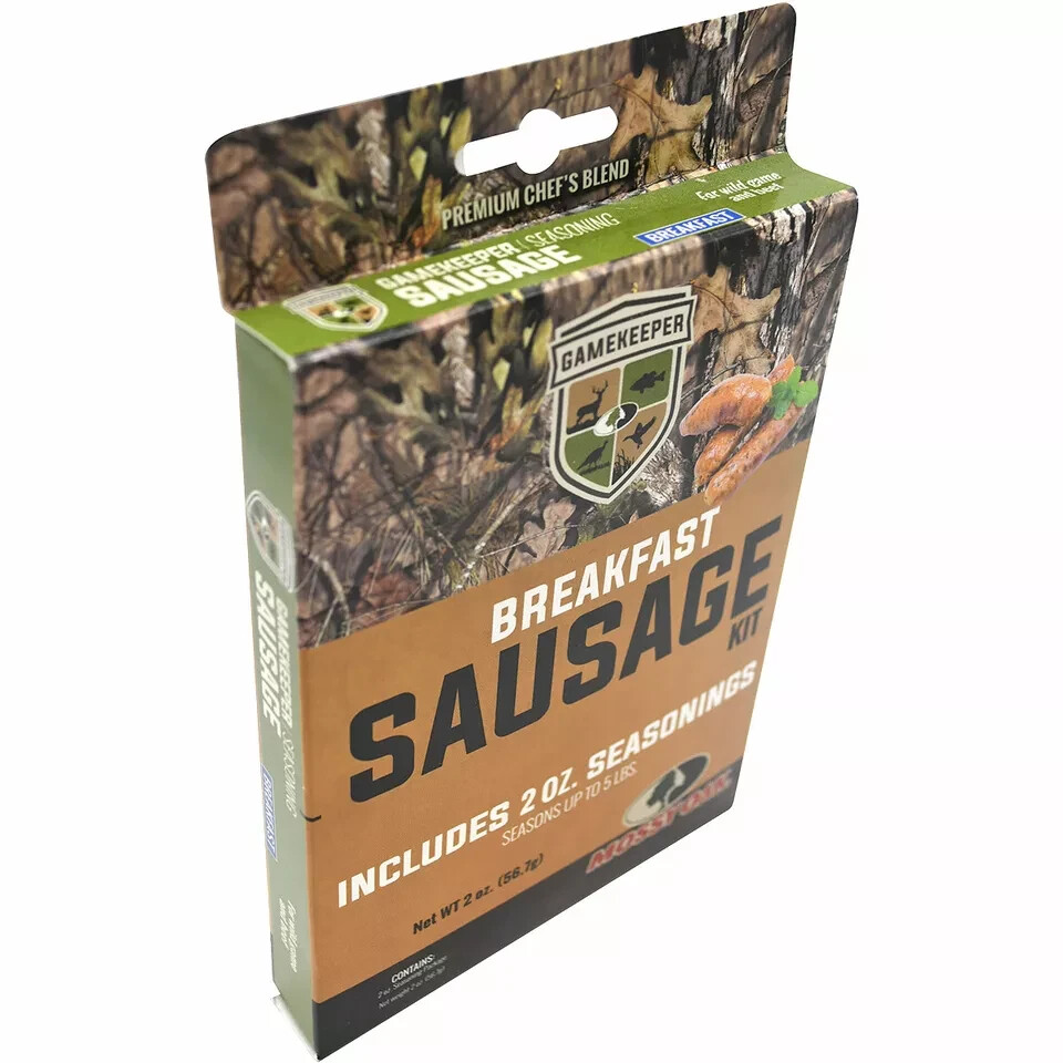 NEW 4x Mossy Oak Gamekeeper Breakfast Sausage Kit Seasoning Up To 5 lbs Each Box