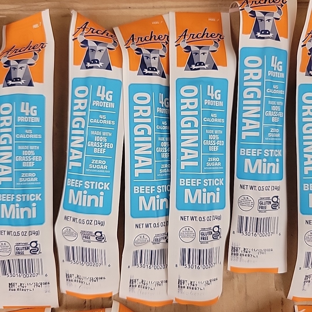 Archer Beef Stick Mini Original 0.5 Oz – Lot Of 22