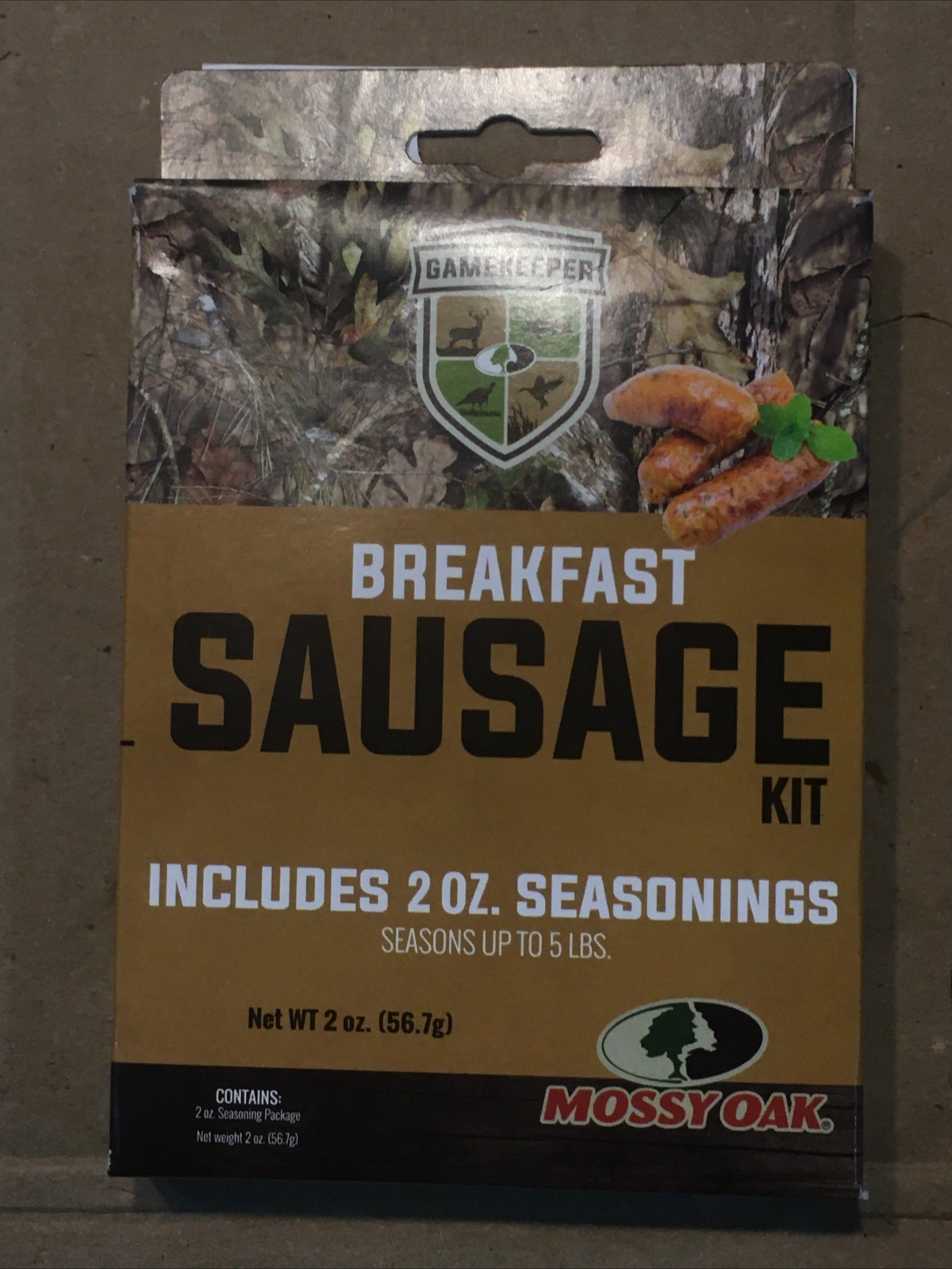 Mossy Oak GameKeepers Breakfast Sausage Seasoning Kit Seasons up to 5 Lb. 4 STEP