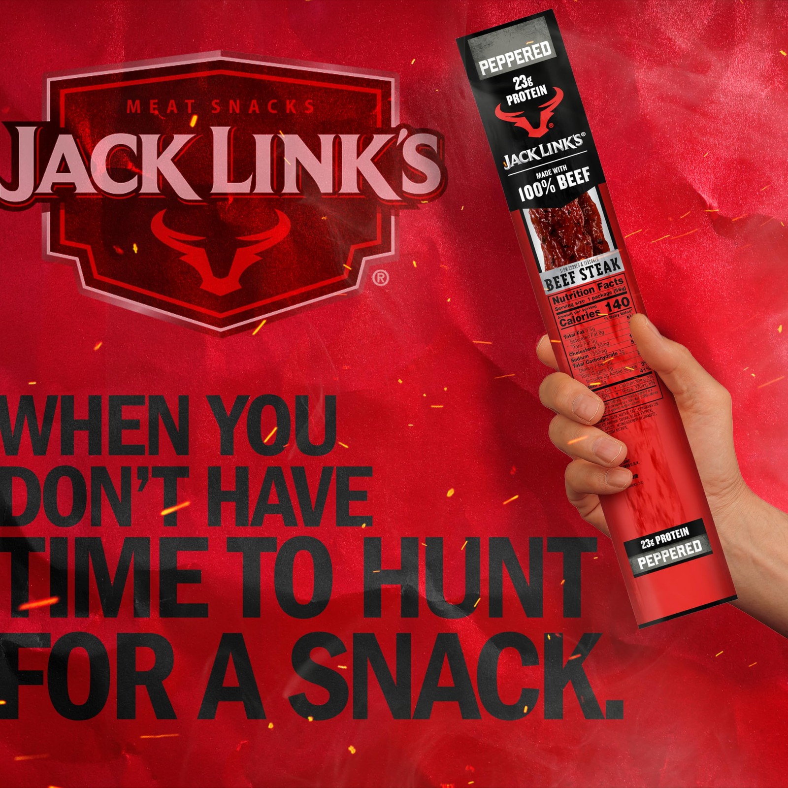 Jack Link’s Cuts Beef Steak, Peppered, Great Protein Snack with 22g of Protein a