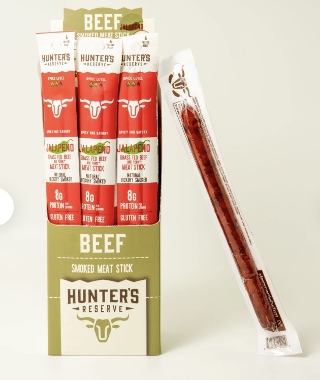 Hunter’s Reserve BEEF JALAPENO .9oz Trail Stick 24 PC EXOTIC MEAT STICK