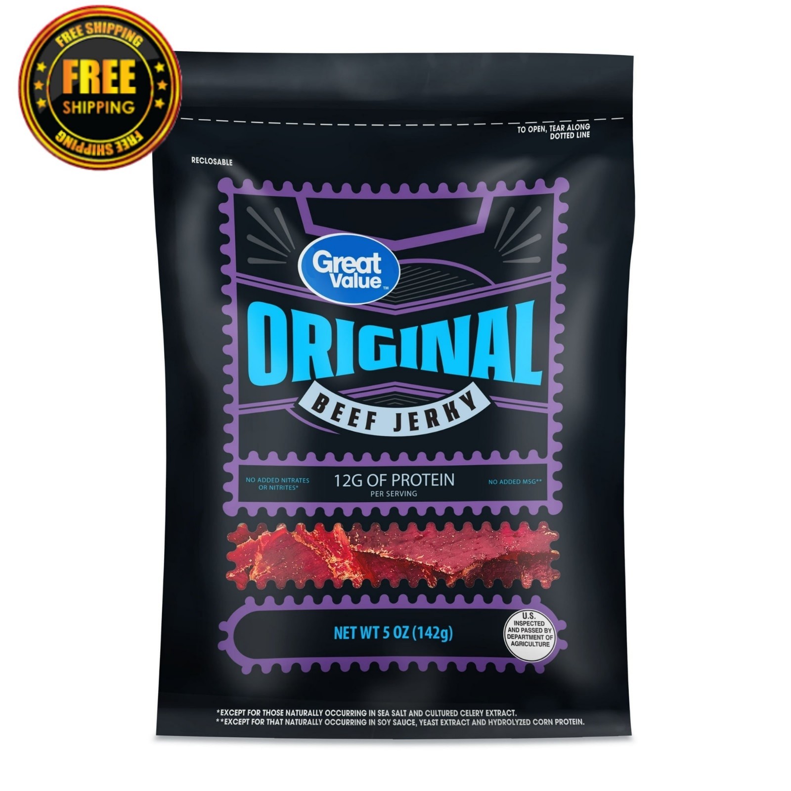 Great Value Original Beef Jerky, 5 oz