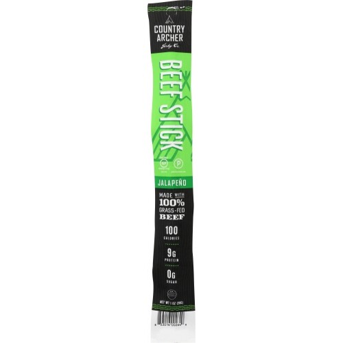 Beef Stick Jalapeno 1 Oz(Case Of 18) By Country Archer