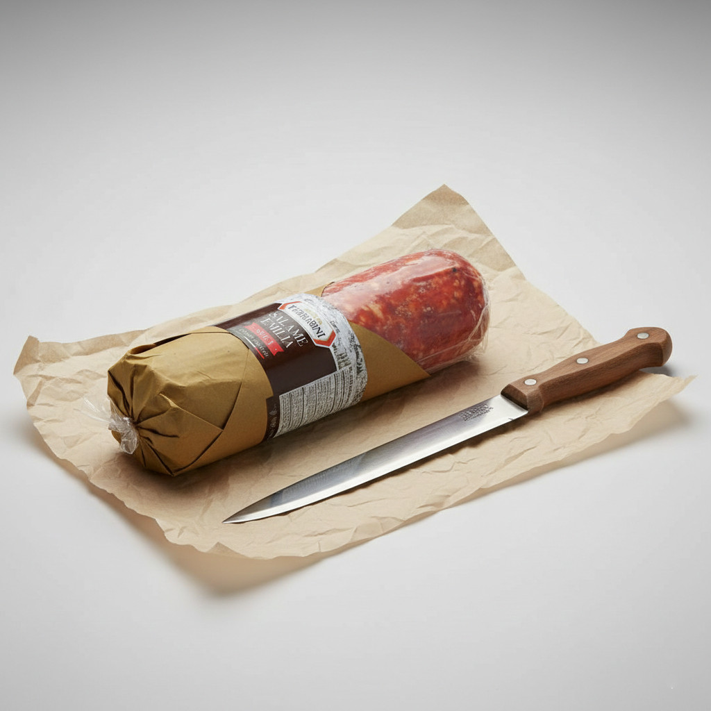 Ferrarini Salame Emilia Spicy – Italian Dry-Cured Salami 5.7–6 lb