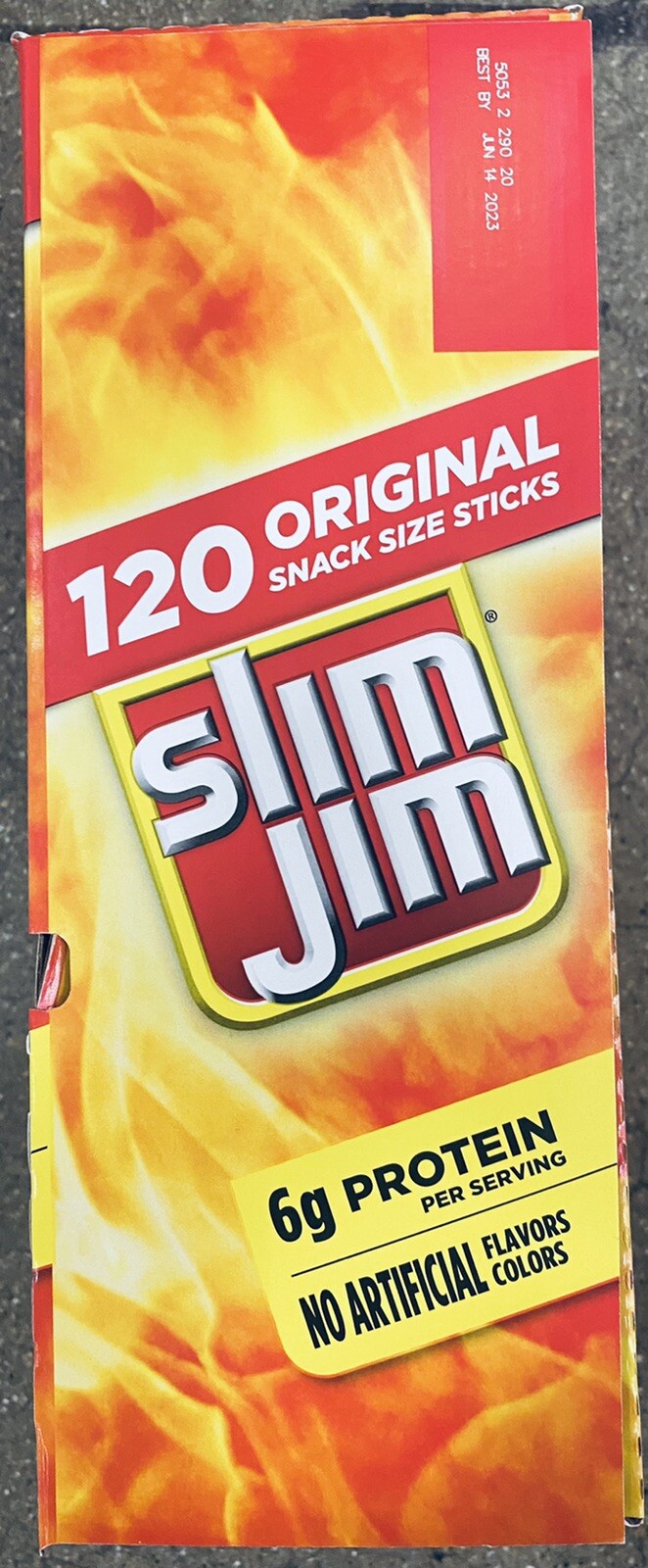Slim Jim Original Snack Size Smoked Meat Sticks ( 120 ct ) FREE SHIPPING