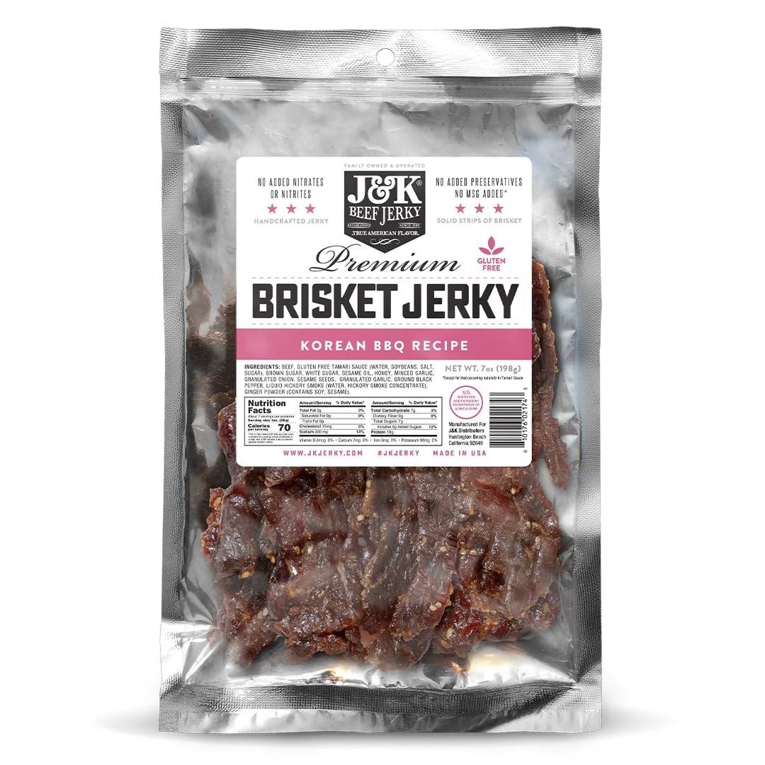 J&K Beef Brisket Jerky – Korean BBQ – Hand Crafted Small Batch American Made …