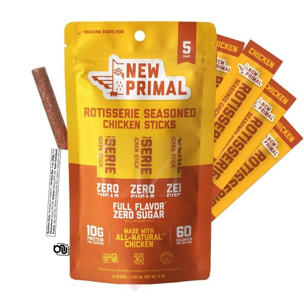 Rotisserie Seasoned Chicken Meat Sticks Bag – 1oz/5ct
